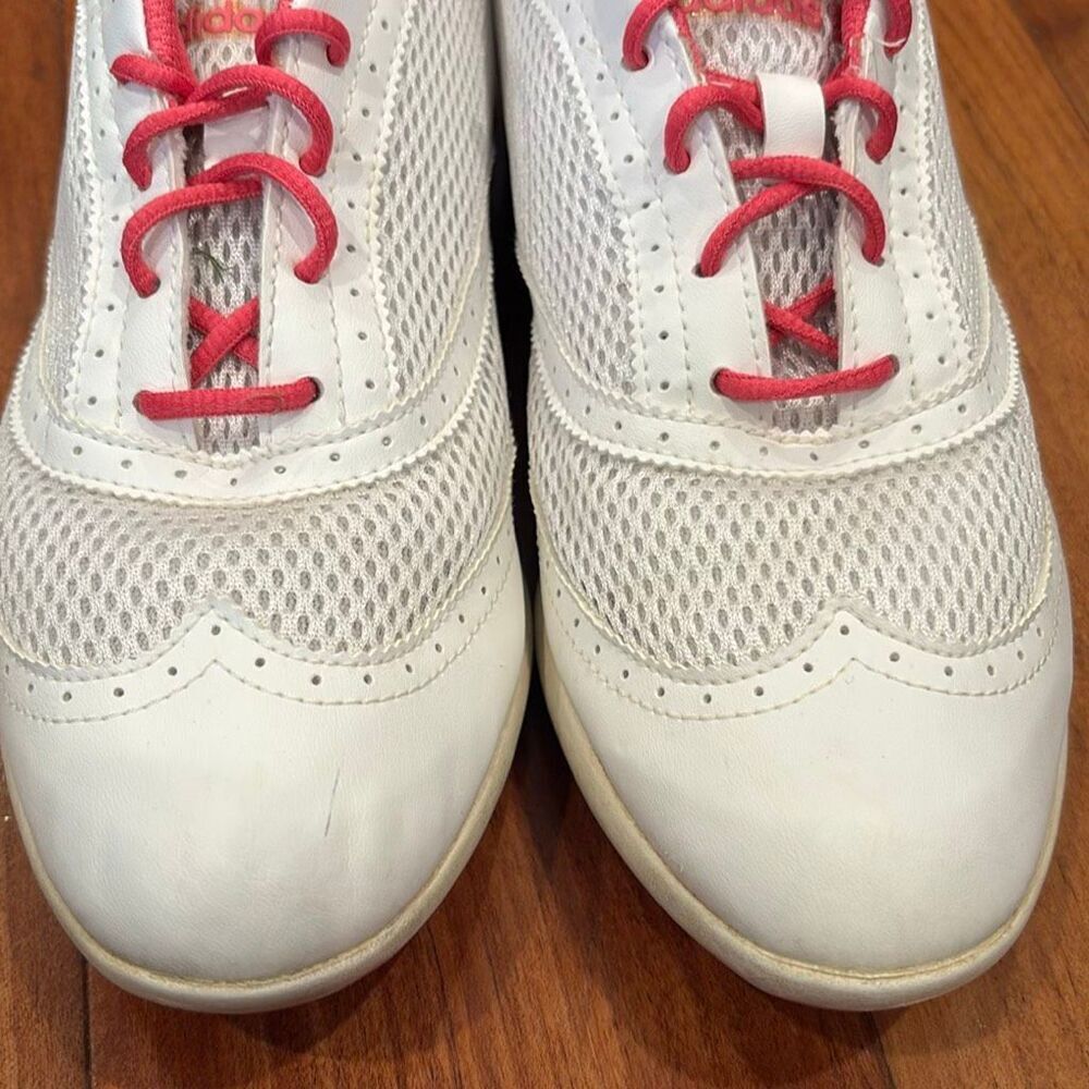Adidas Women’s Golf Shoes White Pink Spikeless Golf Sneakers Size 8.5 - Picture 6 of 14